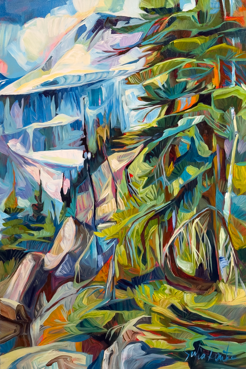 Mountain Side - 36x24 - Original Artwork