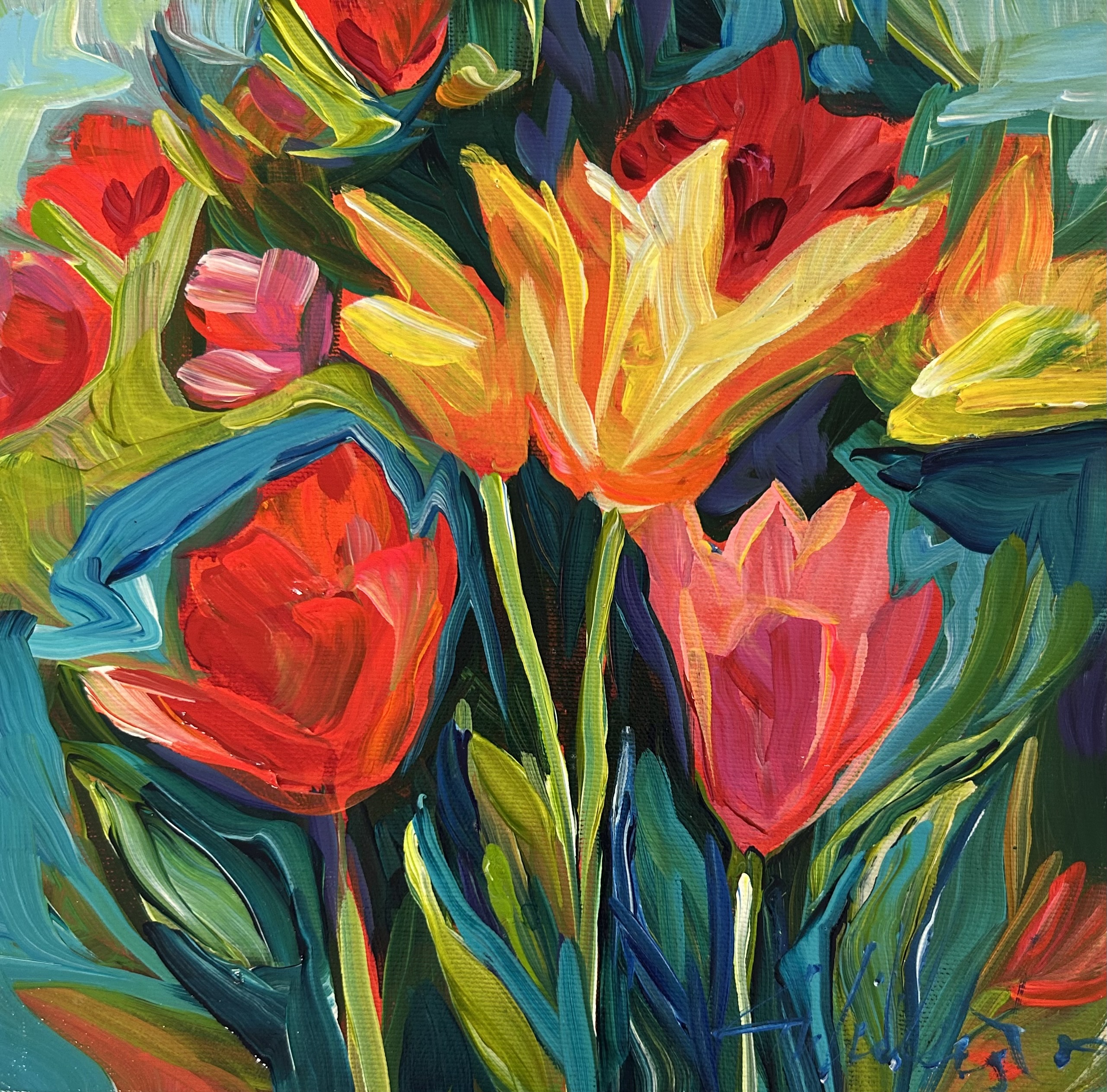 Tulips - 10x10 - Original Artwork