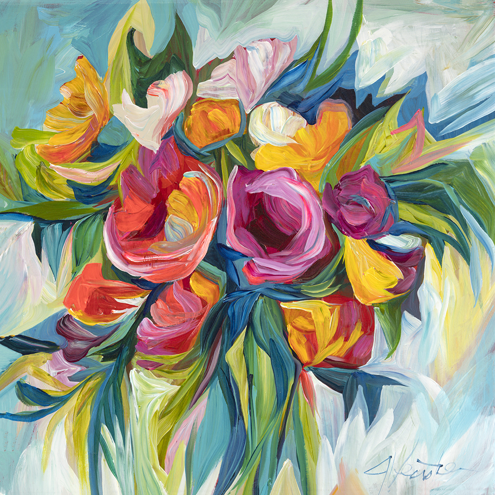 You Delight Me – 22.5×22.5 – Original Artwork – With Black Frame